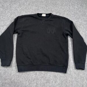 Wood‎ Wood Black Houston Embroidered Pullover Sweatshirt Men's Size Medium